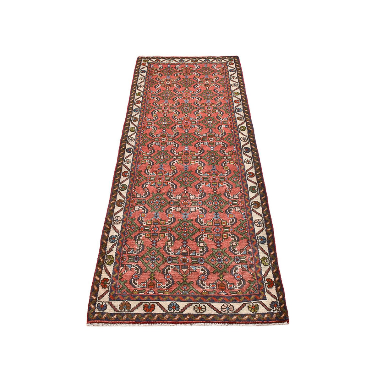 Tapis de couloir Tapis persan - Nomadic - 195 x 74 cm - rouge clair