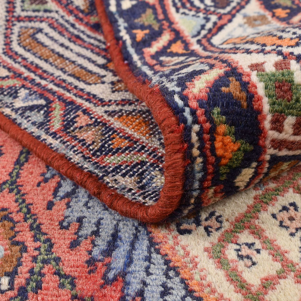 Tapis de couloir Tapis persan - Nomadic - 194 x 77 cm - rouge clair
