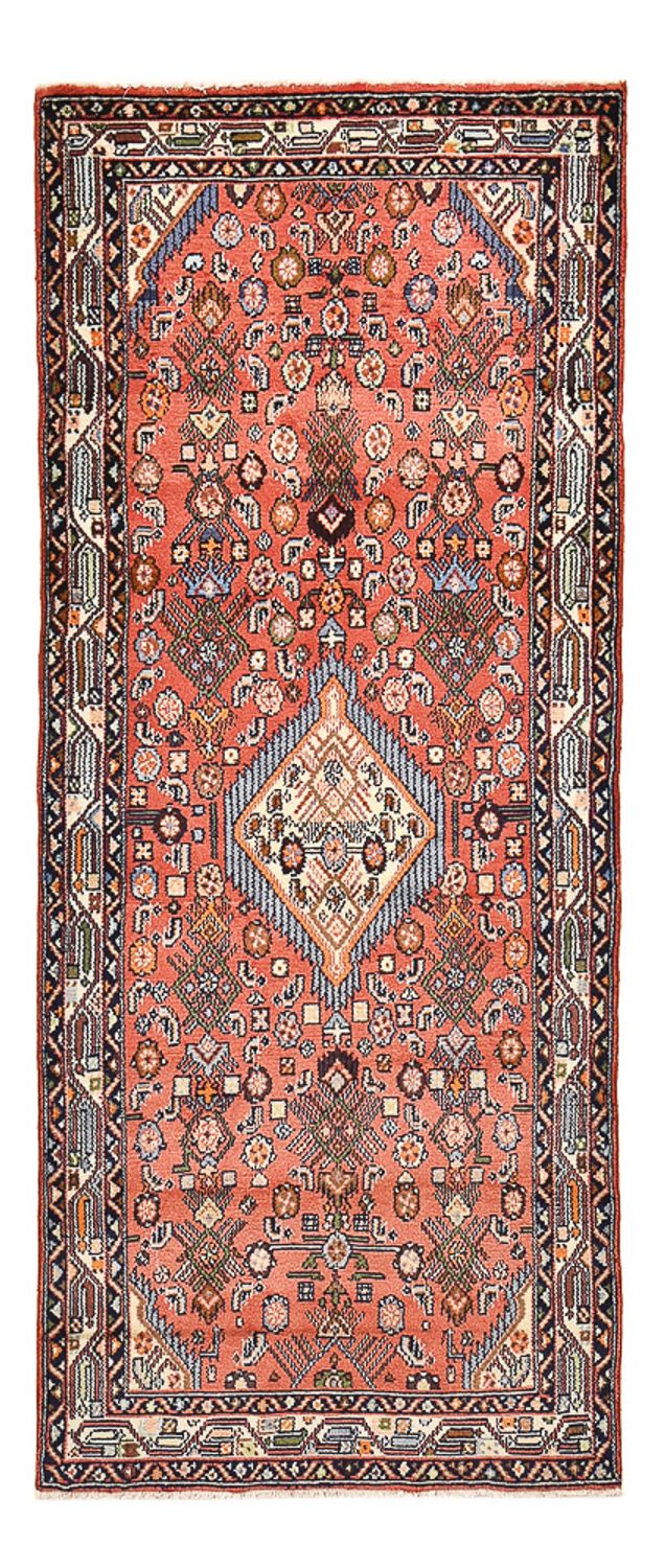 Tapis de couloir Tapis persan - Nomadic - 200 x 81 cm - rouge clair