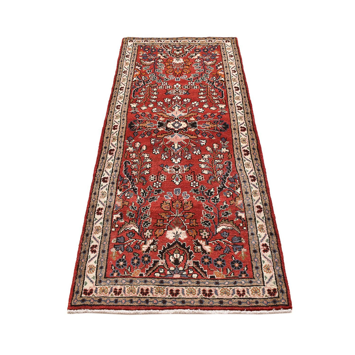 Tapis de couloir Tapis persan - Nomadic - 215 x 86 cm - rouge