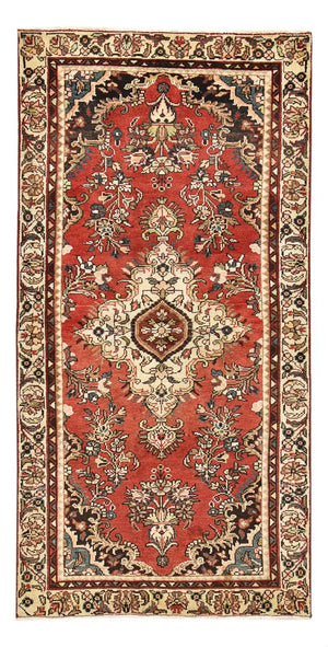 Tapis de couloir Tapis persan - Nomadic - 207 x 104 cm - rouge
