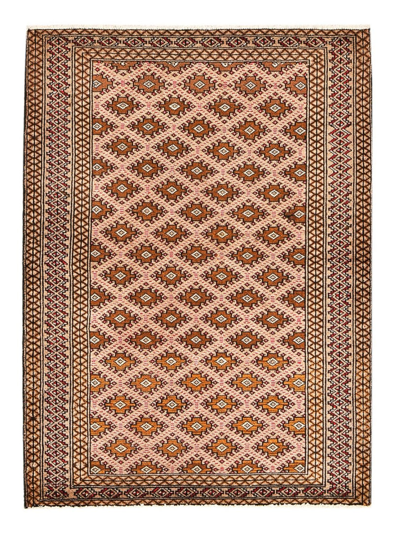 Tapis Turkaman - 132 x 97 cm - rouge clair