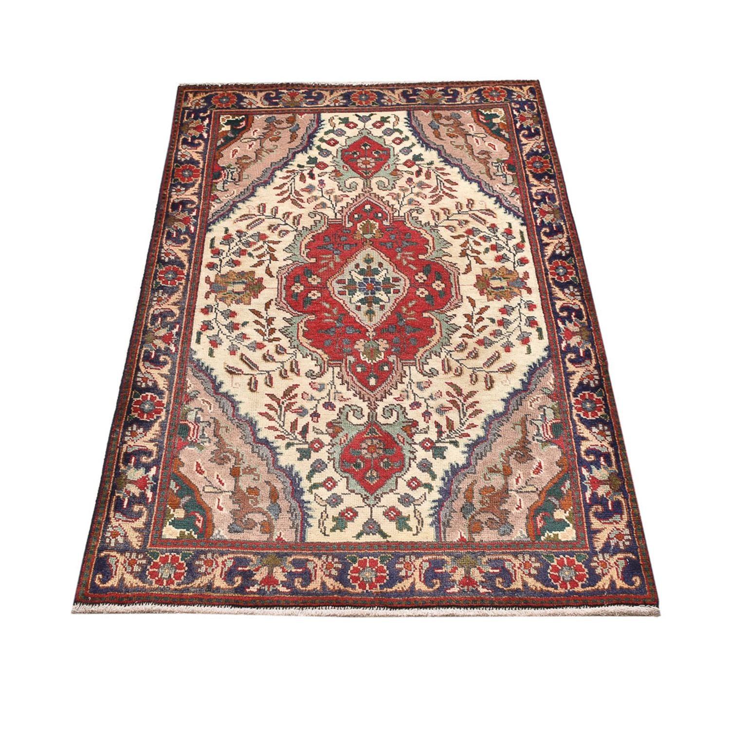 Tapis persan - Tabriz - 149 x 93 cm - beige