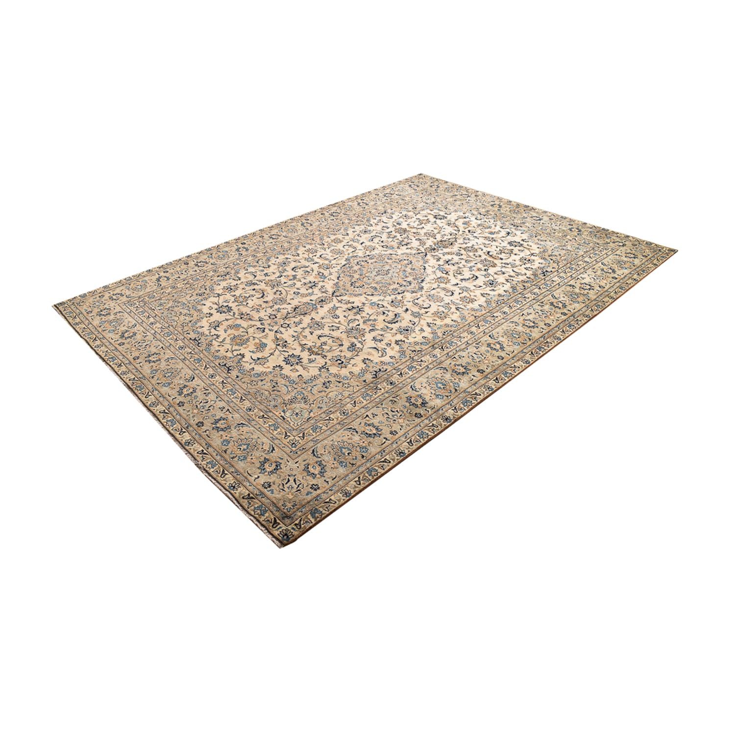 Tapis persan - Keshan - 334 x 240 cm - beige