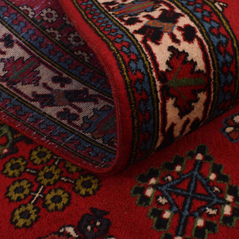 Tapis de couloir Tapis persan - Nomadic - 398 x 122 cm - rouge