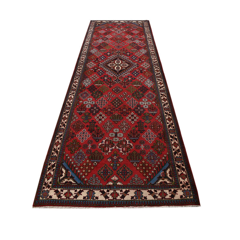 Tapis de couloir Tapis persan - Nomadic - 398 x 122 cm - rouge