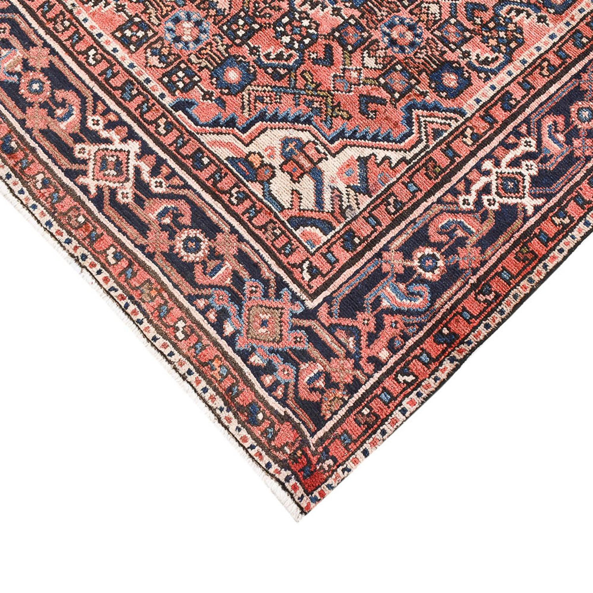 Tapis persan - Nomadic - 208 x 147 cm - rouge clair
