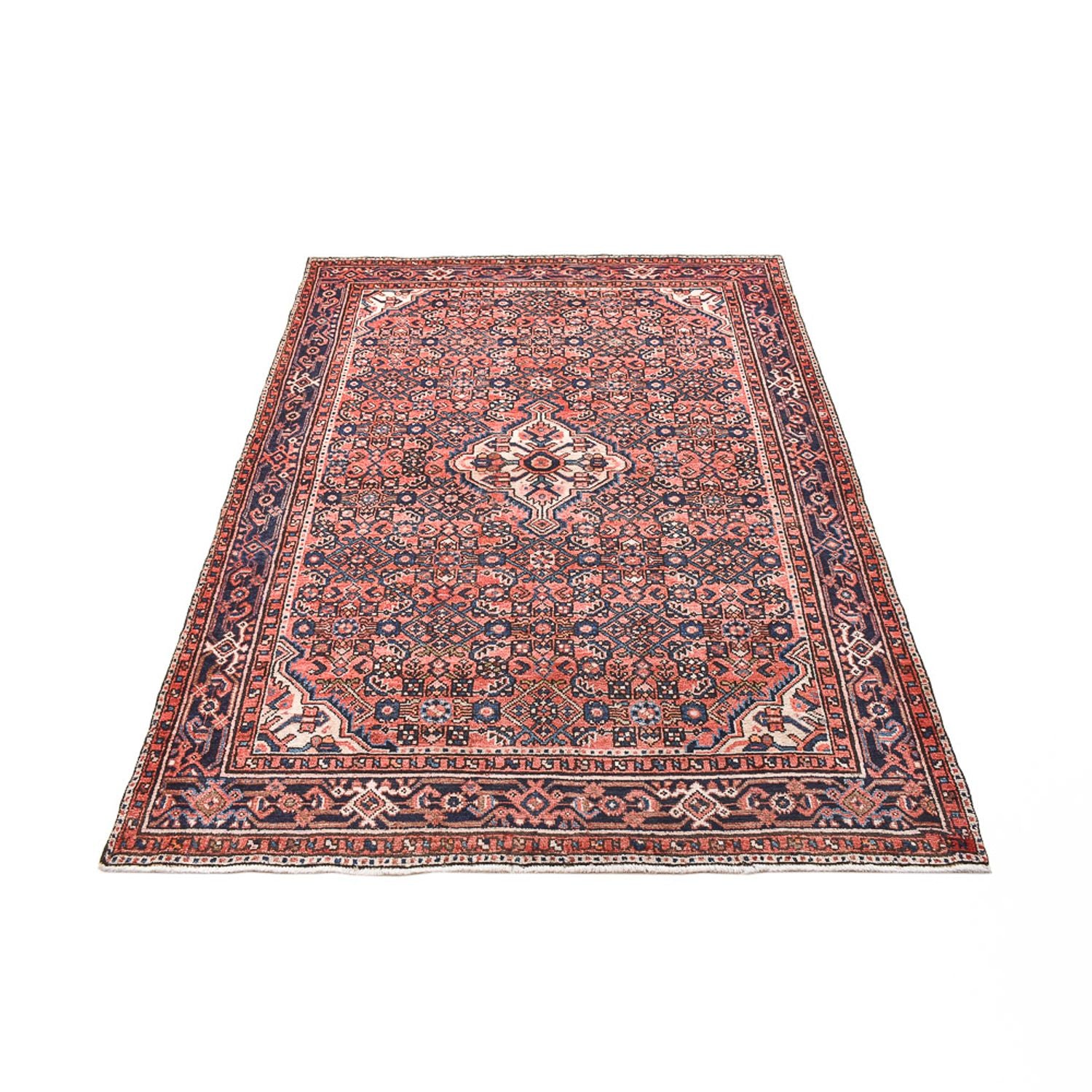 Tapis persan - Nomadic - 208 x 147 cm - rouge clair