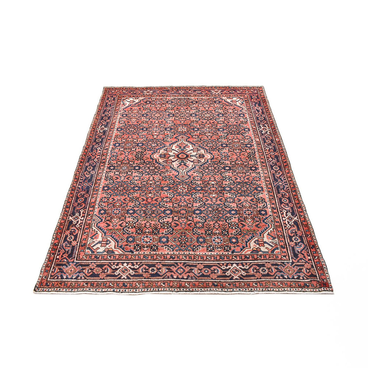 Tapis persan - Nomadic - 208 x 147 cm - rouge clair
