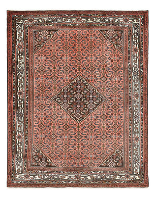 Tapis persan - Nomadic - 198 x 155 cm - rouge clair