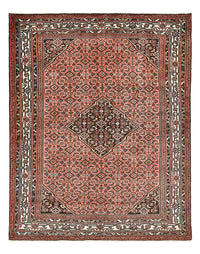 Tapis persan - Nomadic - 198 x 155 cm - rouge clair