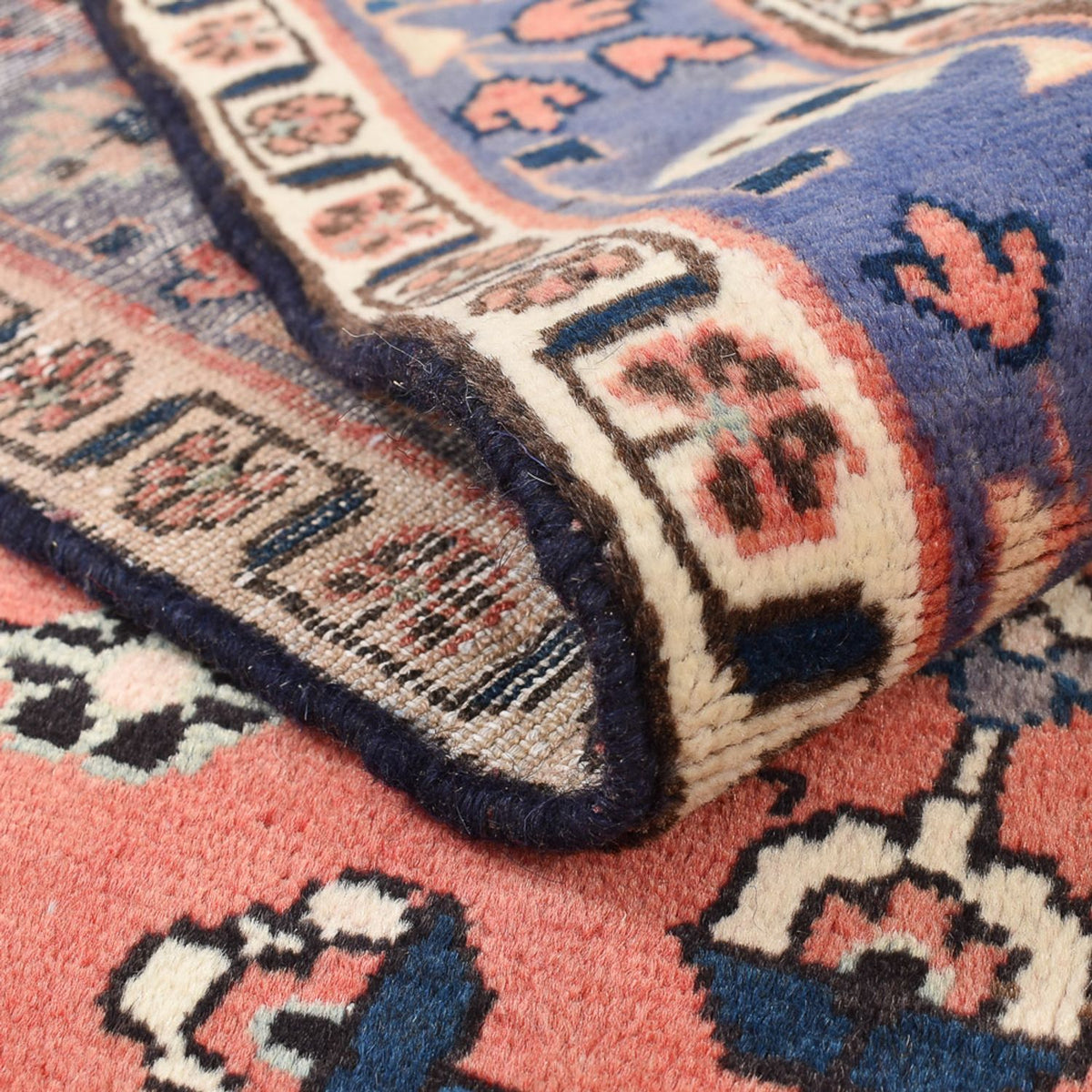 Tapis persan - Nomadic - 191 x 129 cm - rouge clair