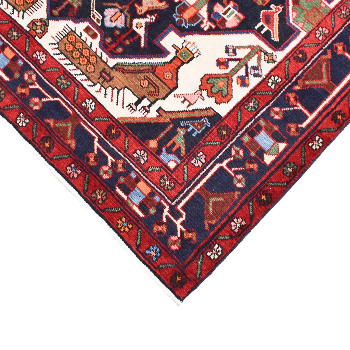 Tapis persan - Nomadic - 210 x 143 cm - multicolore