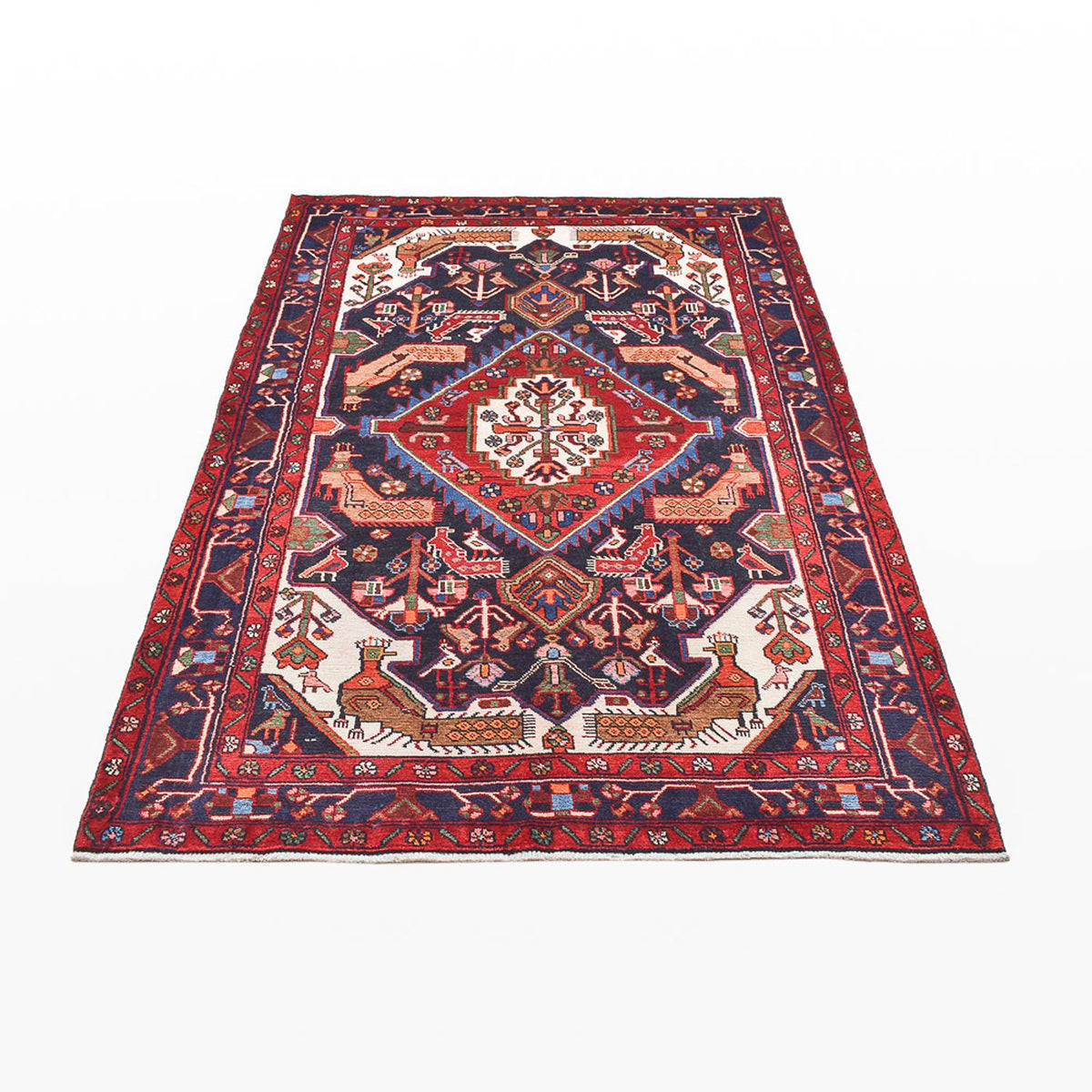 Tapis persan - Nomadic - 210 x 143 cm - multicolore