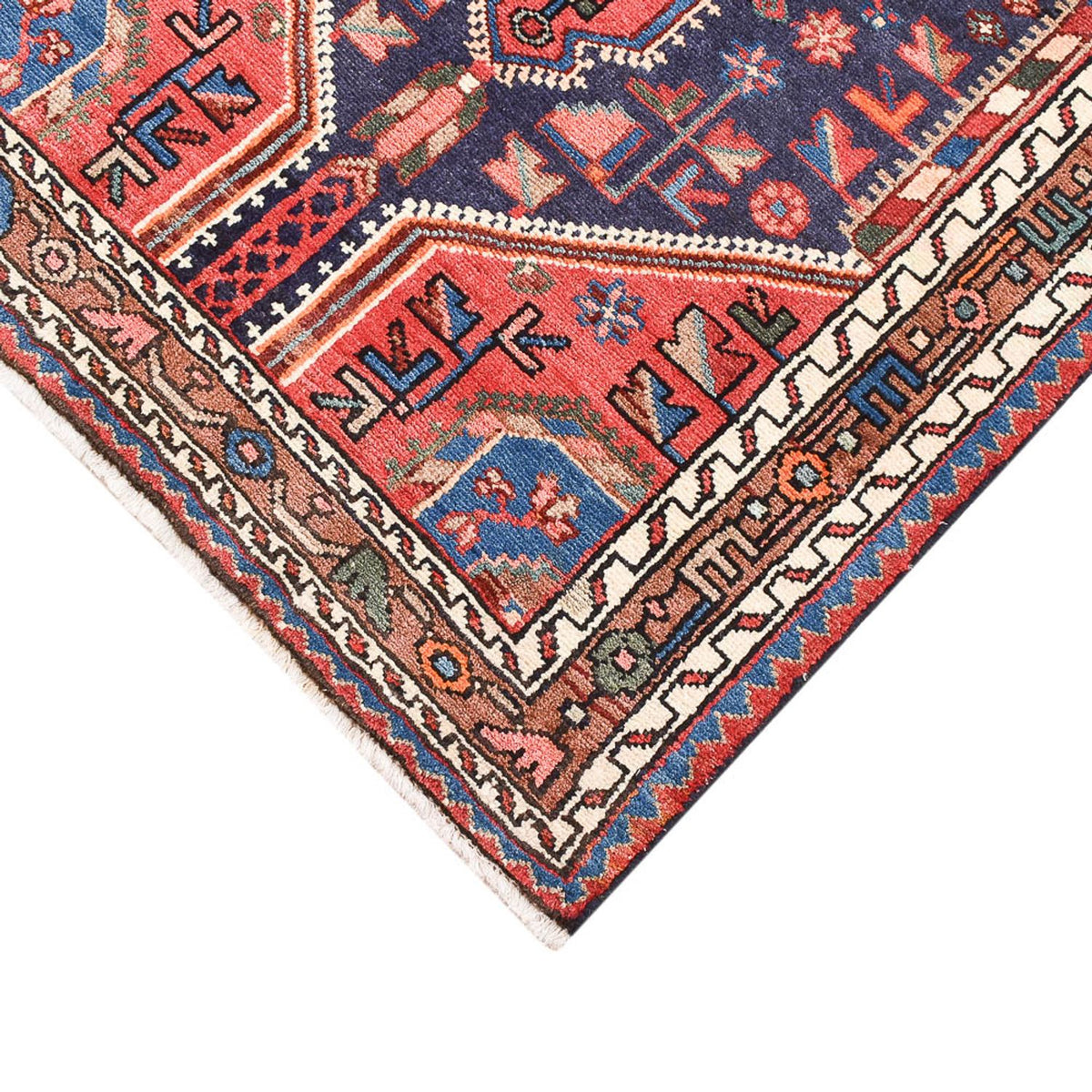 Tapis persan - Nomadic - 145 x 81 cm - multicolore