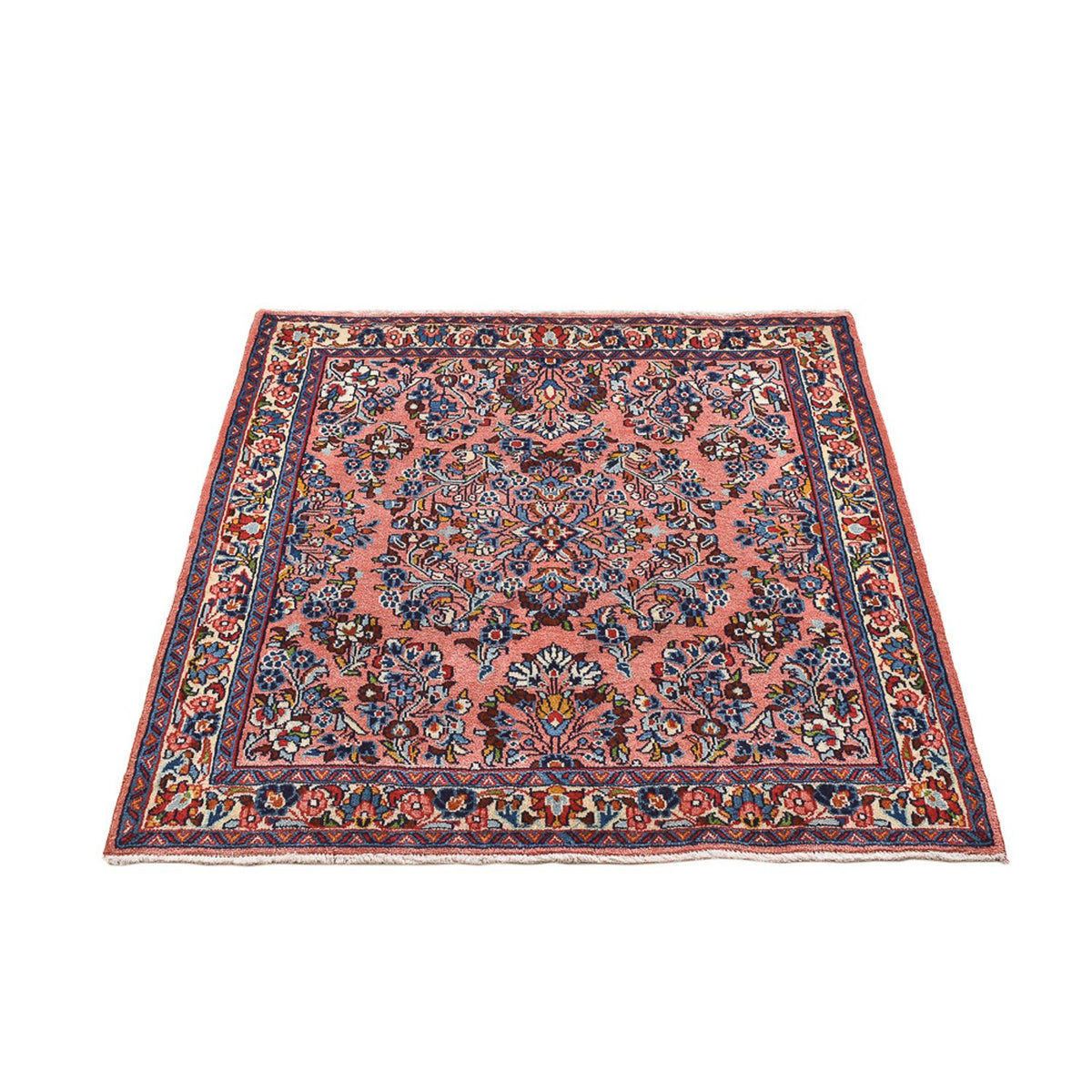 Tapis persan - Classique - 110 x 99 cm - rouge clair