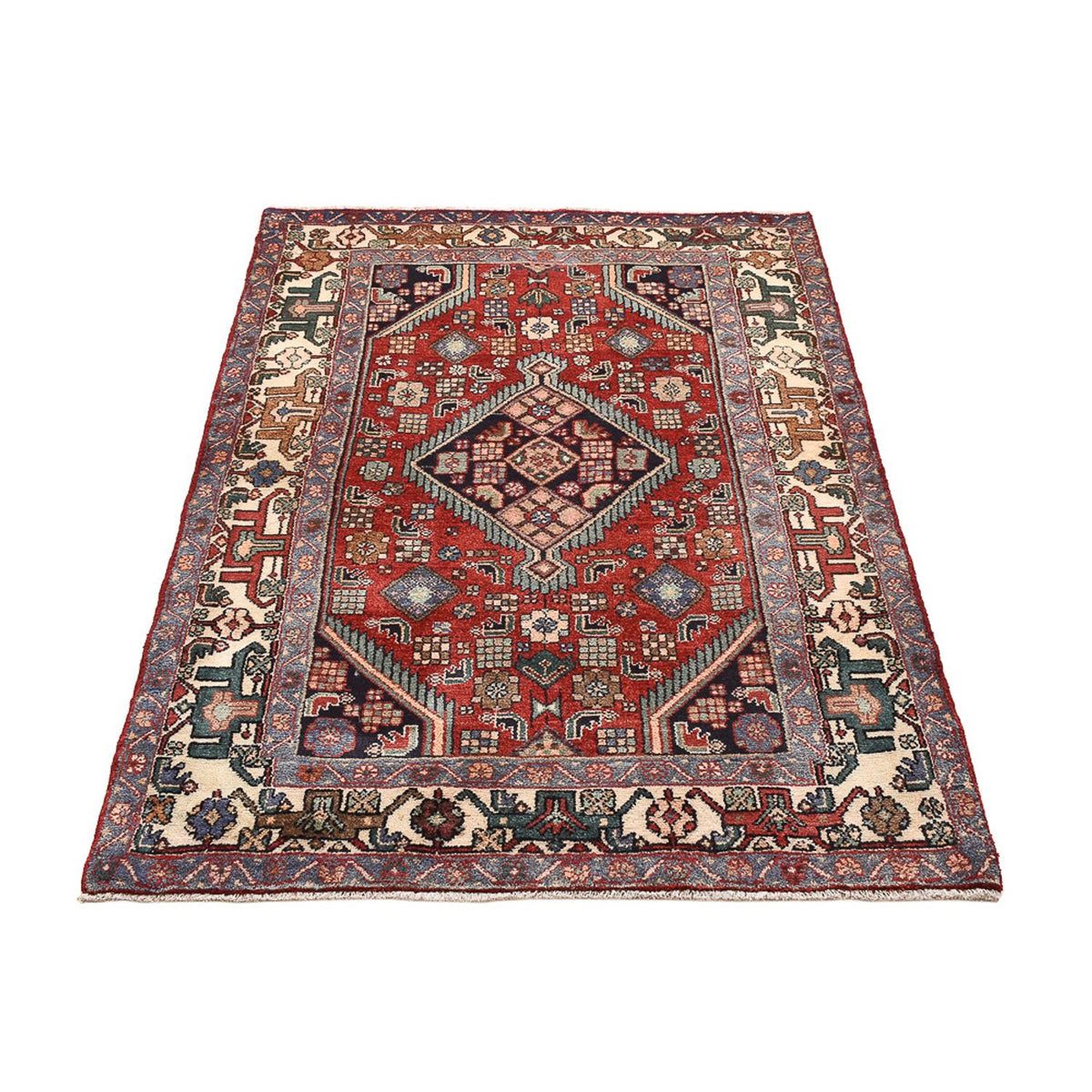 Tapis persan - Nomadic - 151 x 105 cm - rouge