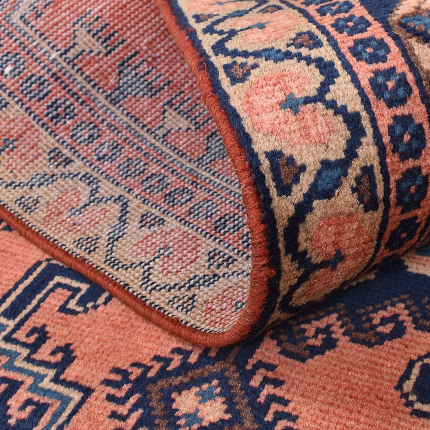 Tapis persan - Nomadic - 160 x 103 cm - rouge clair