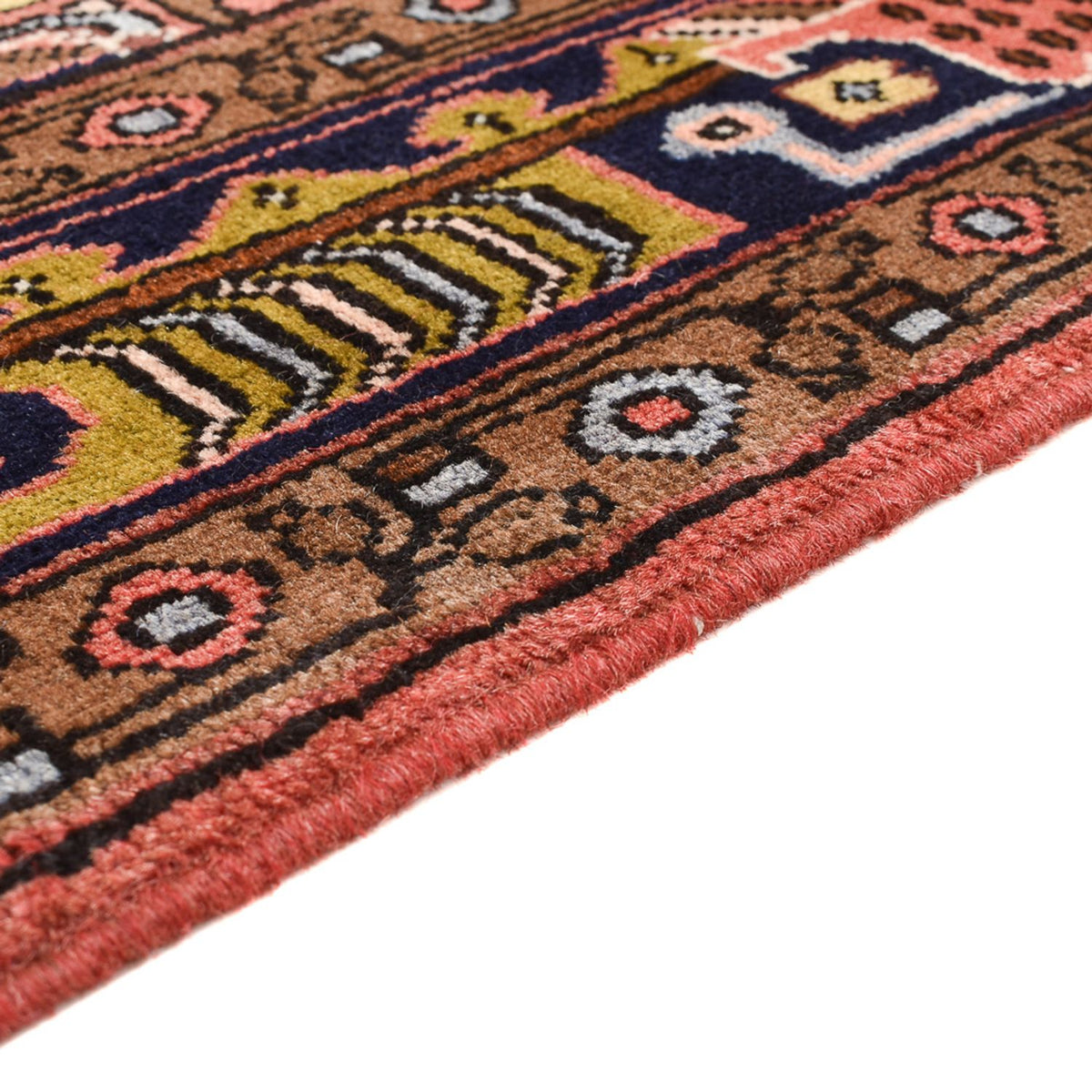 Tapis persan - Nomadic - 160 x 102 cm - rouge clair