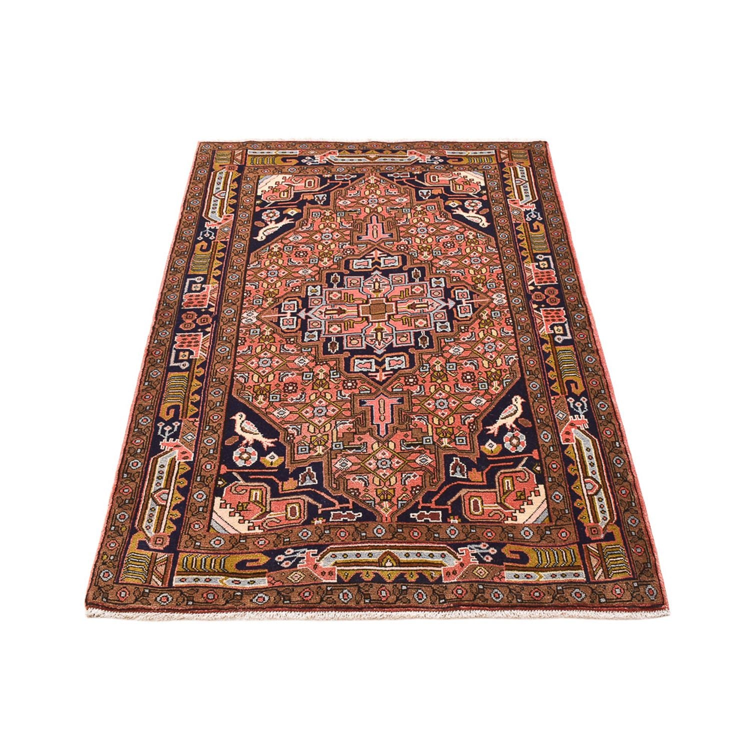 Tapis persan - Nomadic - 160 x 102 cm - rouge clair