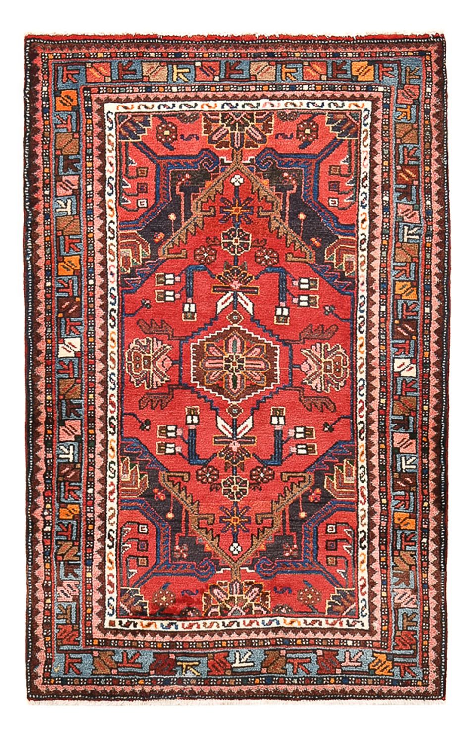Tapis persan - Nomadic - 143 x 87 cm - rouge