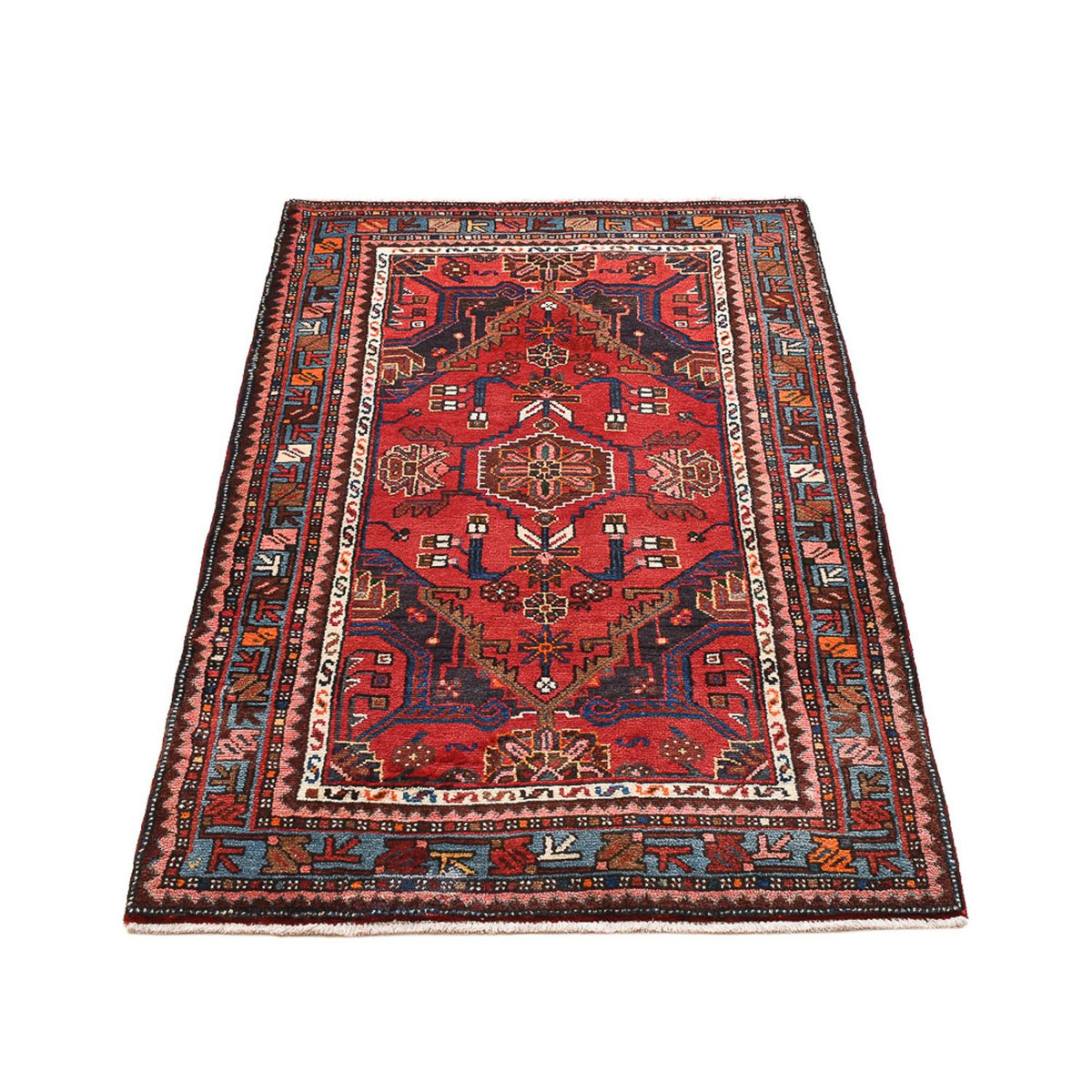 Tapis persan - Nomadic - 143 x 87 cm - rouge