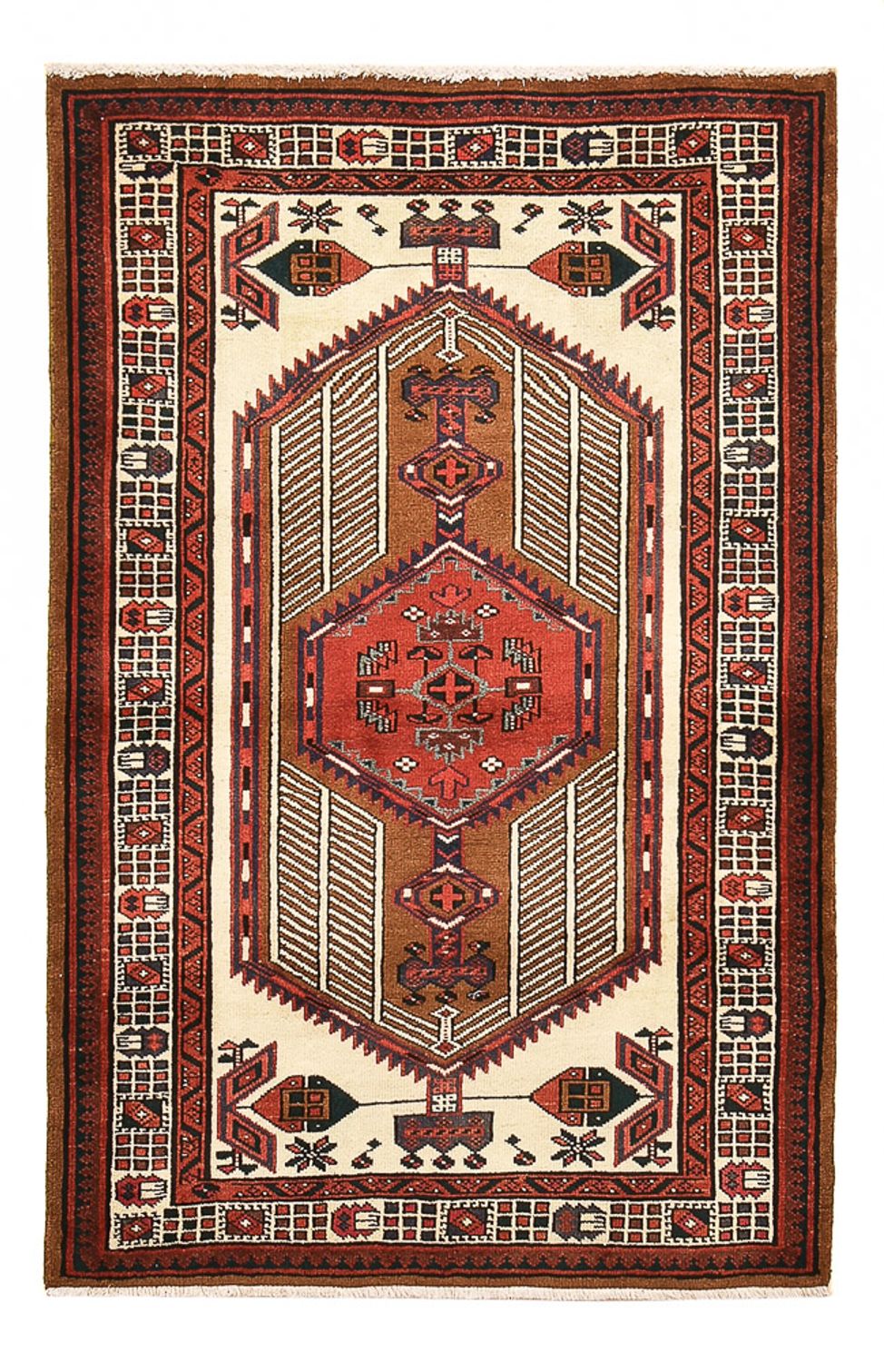 Tapis persan - Nomadic - 162 x 101 cm - multicolore
