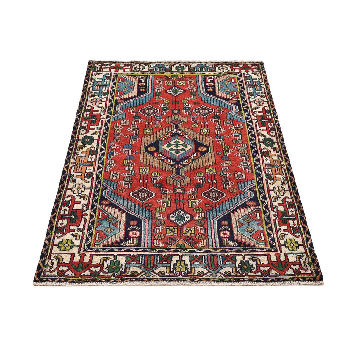 Tapis persan - Nomadic - 145 x 96 cm - rouge