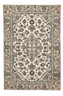 Tapis persan - Keshan - 140 x 92 cm - gris clair