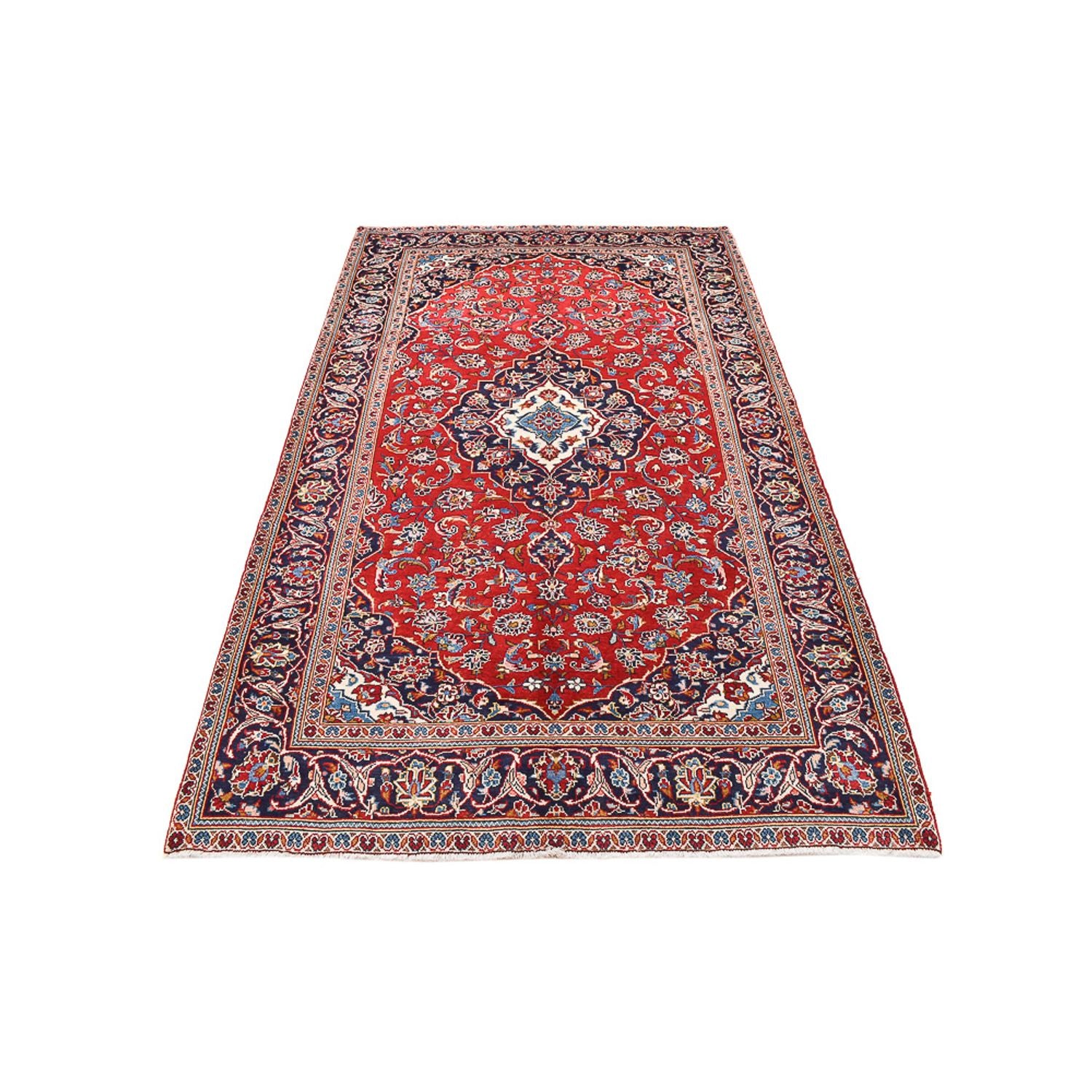 Tapis persan - Keshan - 255 x 151 cm - rouge