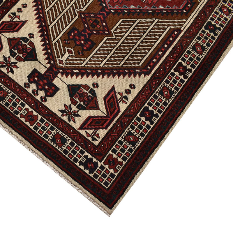 Tapis de couloir Tapis persan - Nomadic - 338 x 100 cm - rouge