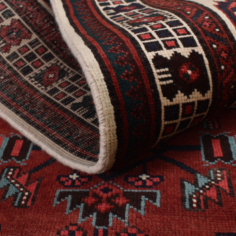 Tapis de couloir Tapis persan - Nomadic - 338 x 100 cm - rouge