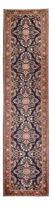 Tapis de couloir Tapis persan - Nomadic - 435 x 102 cm - bleu foncé