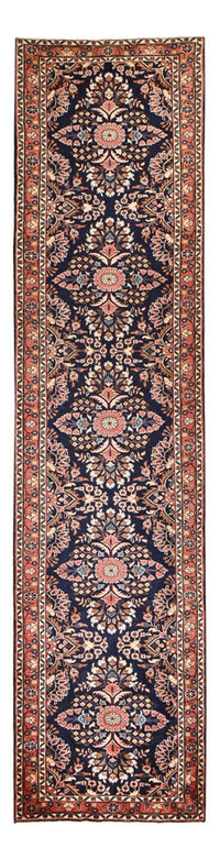 Tapis de couloir Tapis persan - Nomadic - 435 x 102 cm - bleu foncé