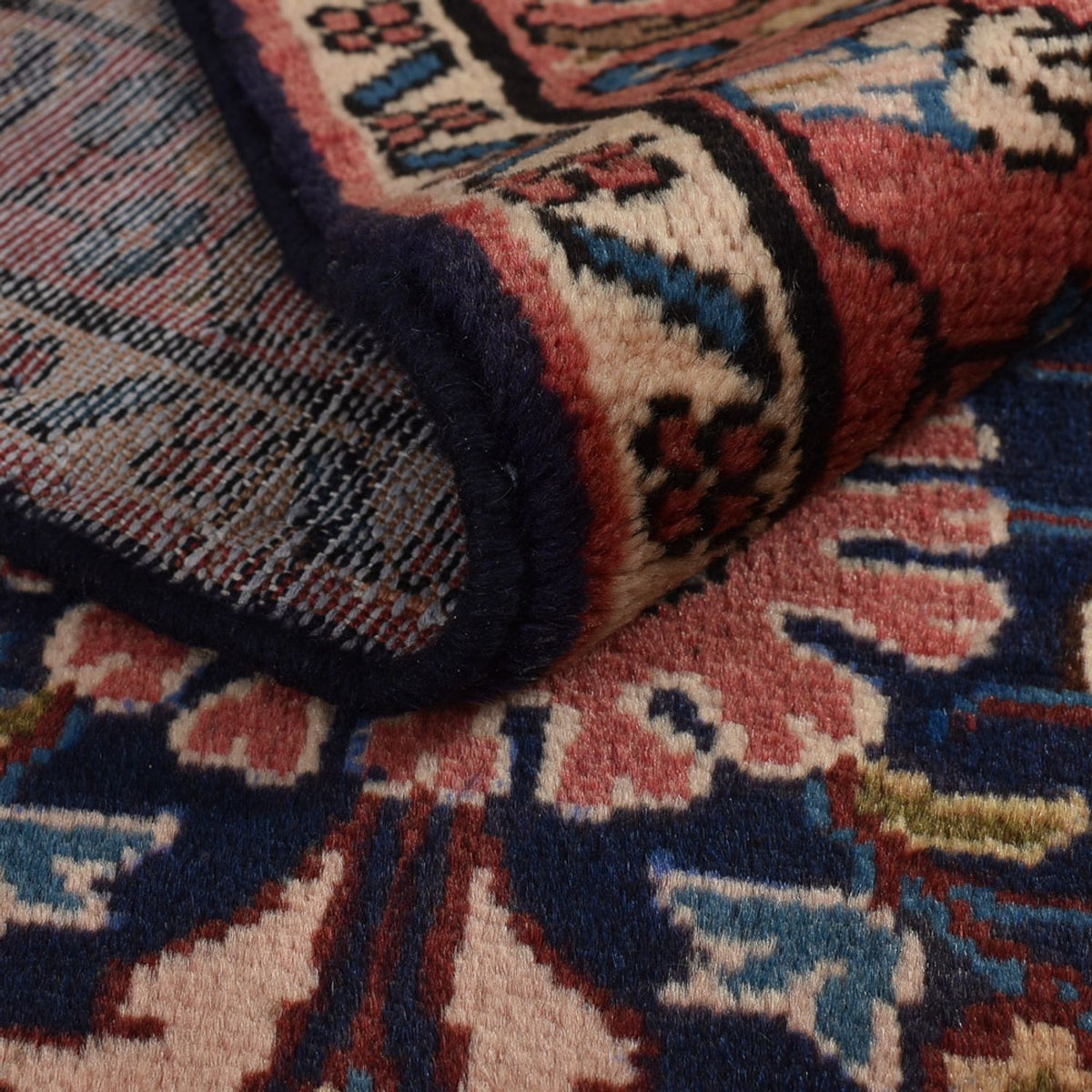 Tapis de couloir Tapis persan - Nomadic - 435 x 102 cm - bleu foncé