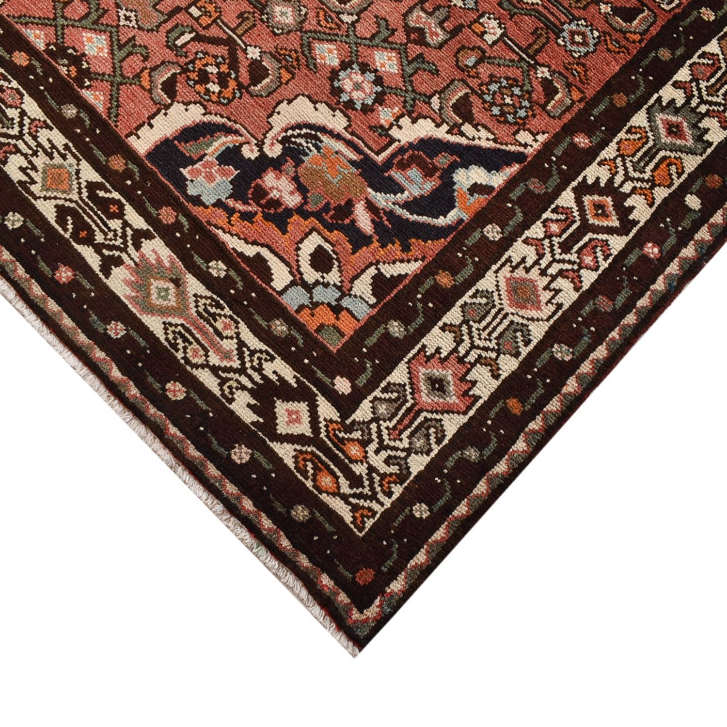 Tapis de couloir Tapis persan - Nomadic - 308 x 128 cm - rouge clair