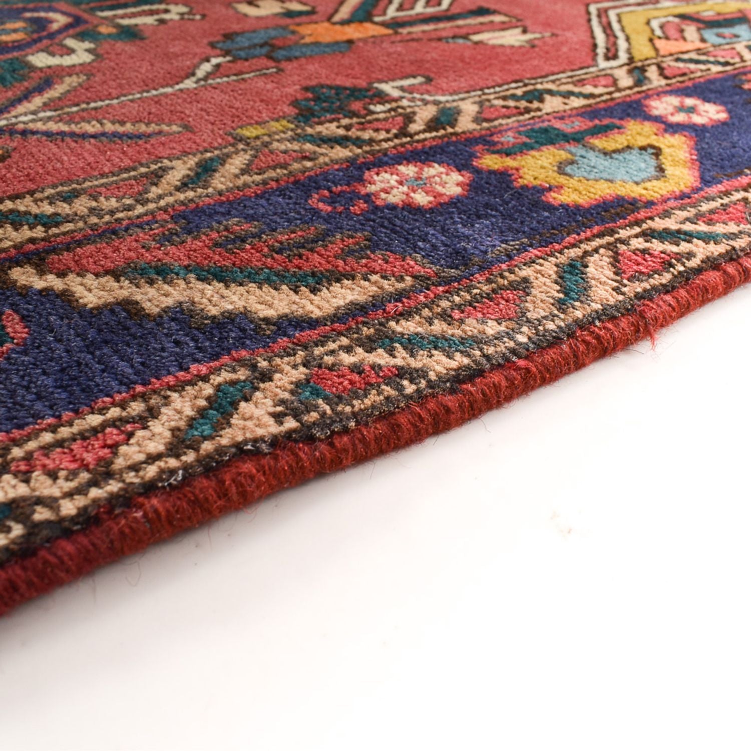 Tapis de couloir Tapis persan - Tabriz - 338 x 112 cm - rouge