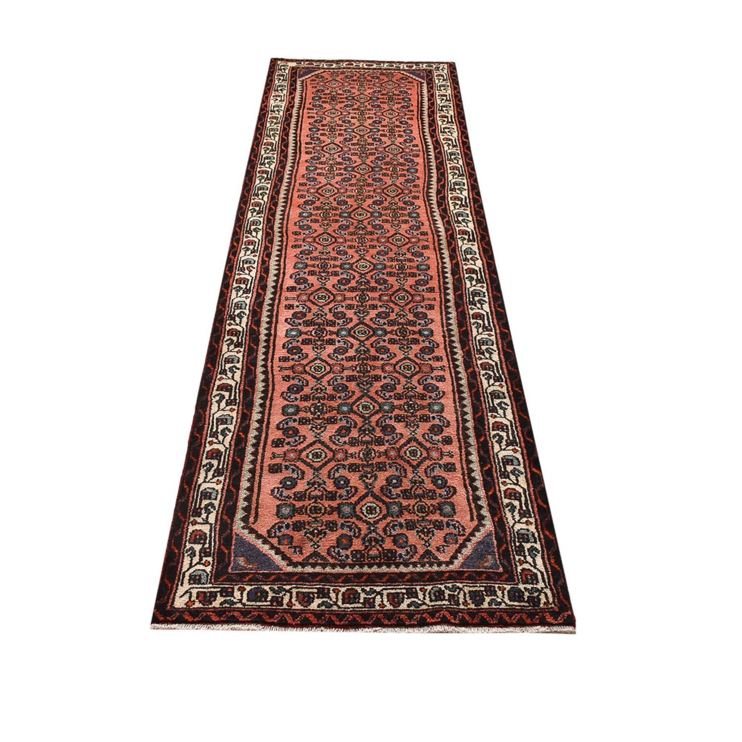 Tapis de couloir Tapis persan - Nomadic - 290 x 80 cm - rouge clair