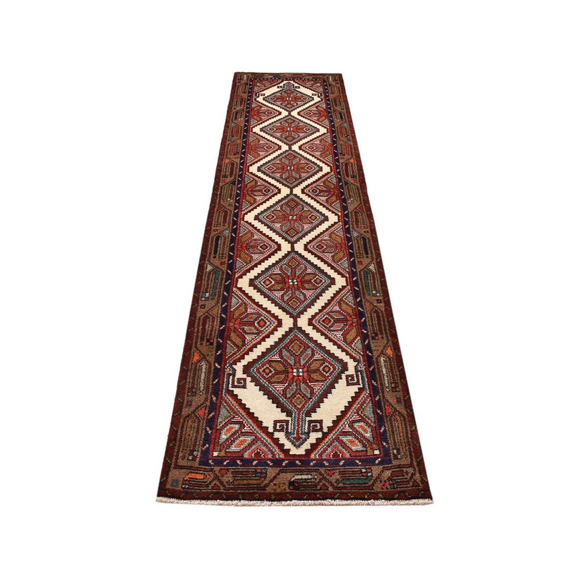 Tapis de couloir Tapis persan - Nomadic - 311 x 73 cm - rouge clair