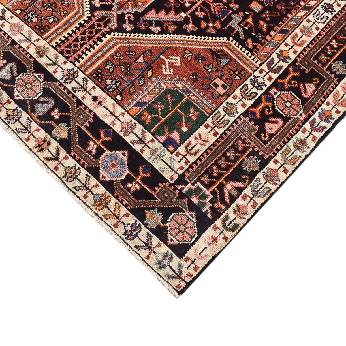 Tapis de couloir Tapis persan - Nomadic - 223 x 125 cm - multicolore