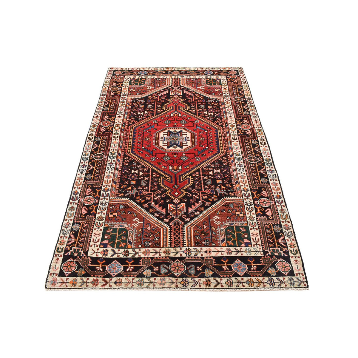 Tapis de couloir Tapis persan - Nomadic - 223 x 125 cm - multicolore