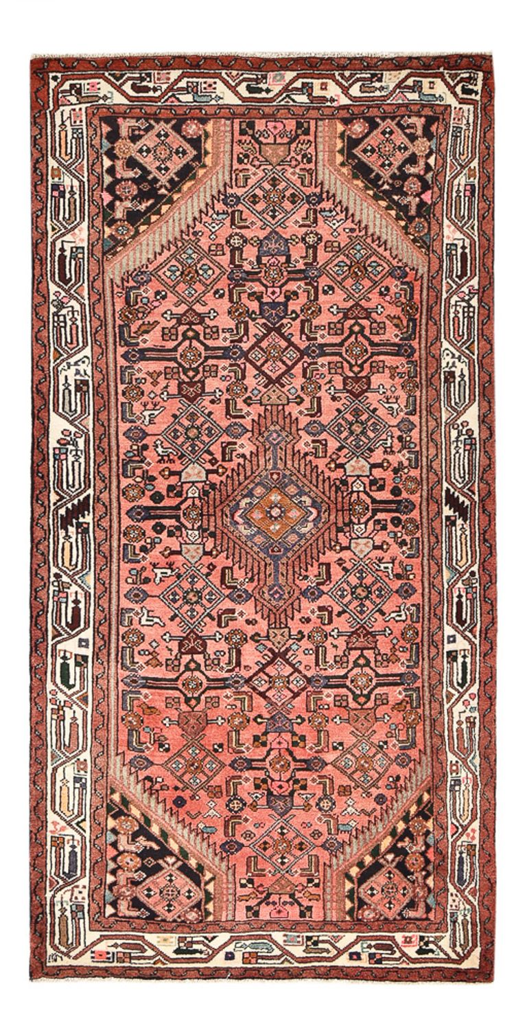 Tapis de couloir Tapis persan - Nomadic - 198 x 96 cm - rouge clair