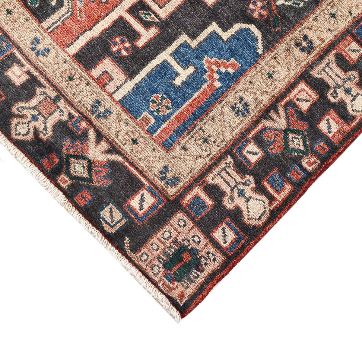 Tapis persan - Nomadic - 208 x 116 cm - multicolore