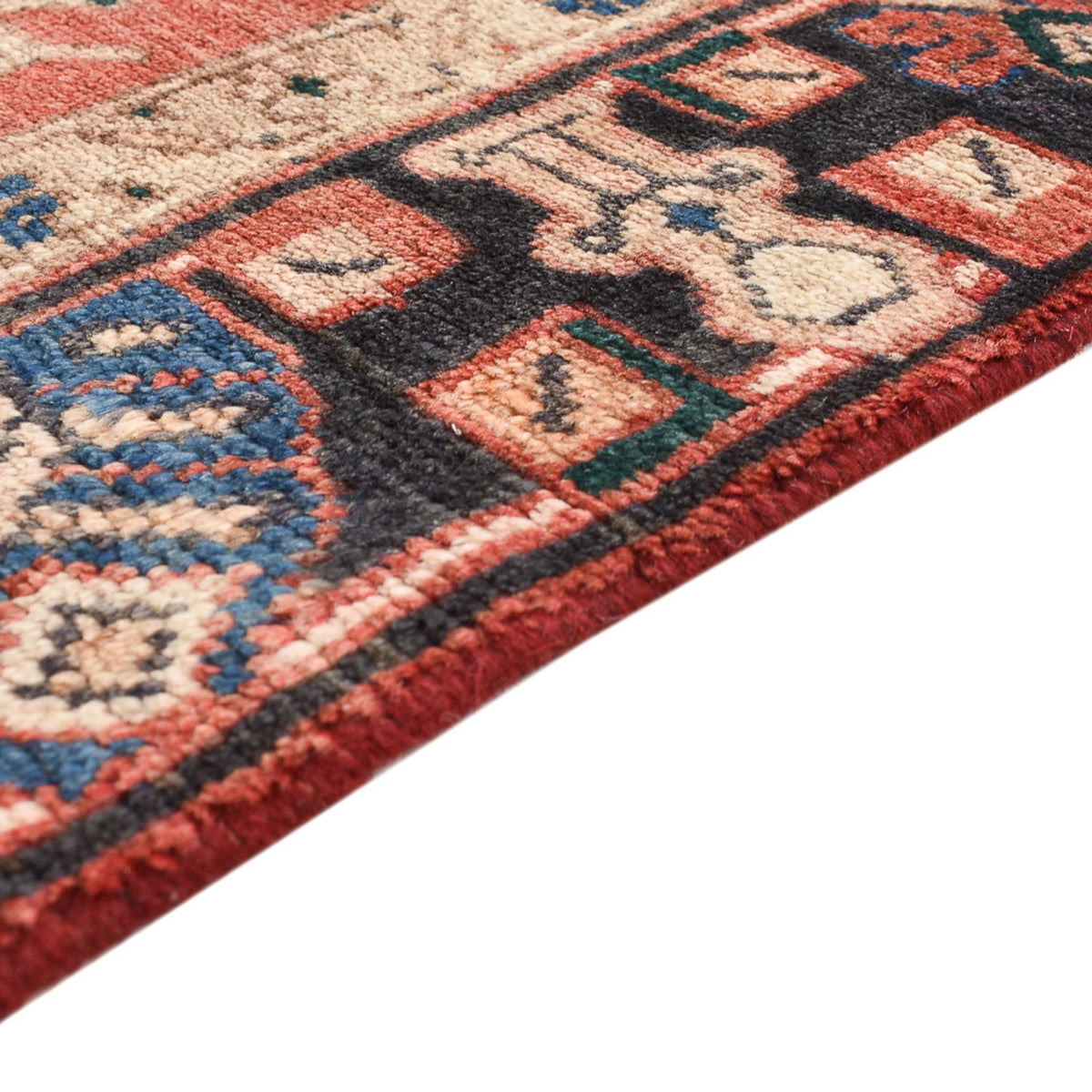 Tapis persan - Nomadic - 208 x 116 cm - multicolore