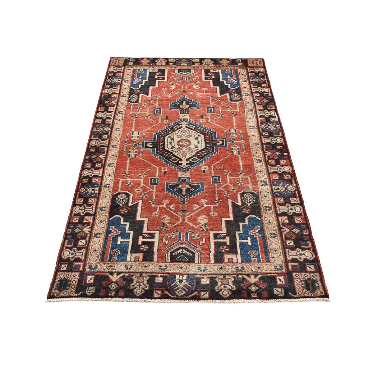 Tapis persan - Nomadic - 208 x 116 cm - multicolore