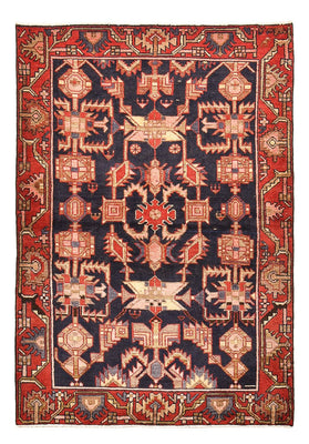 Tapis persan - Nomadic - 158 x 110 cm - bleu foncé