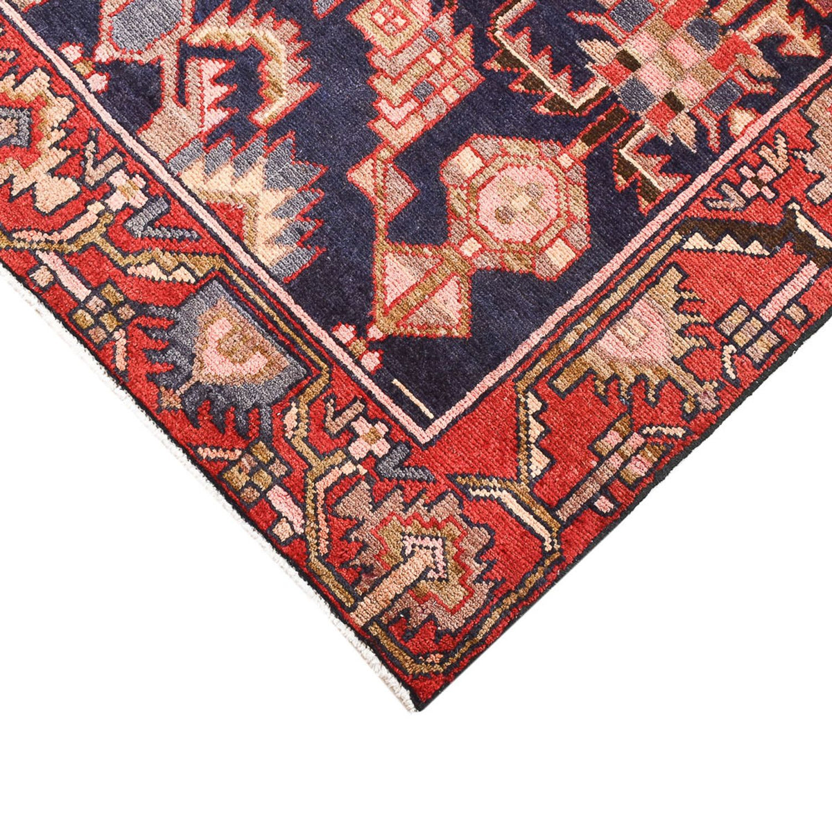 Tapis persan - Nomadic - 158 x 110 cm - bleu foncé