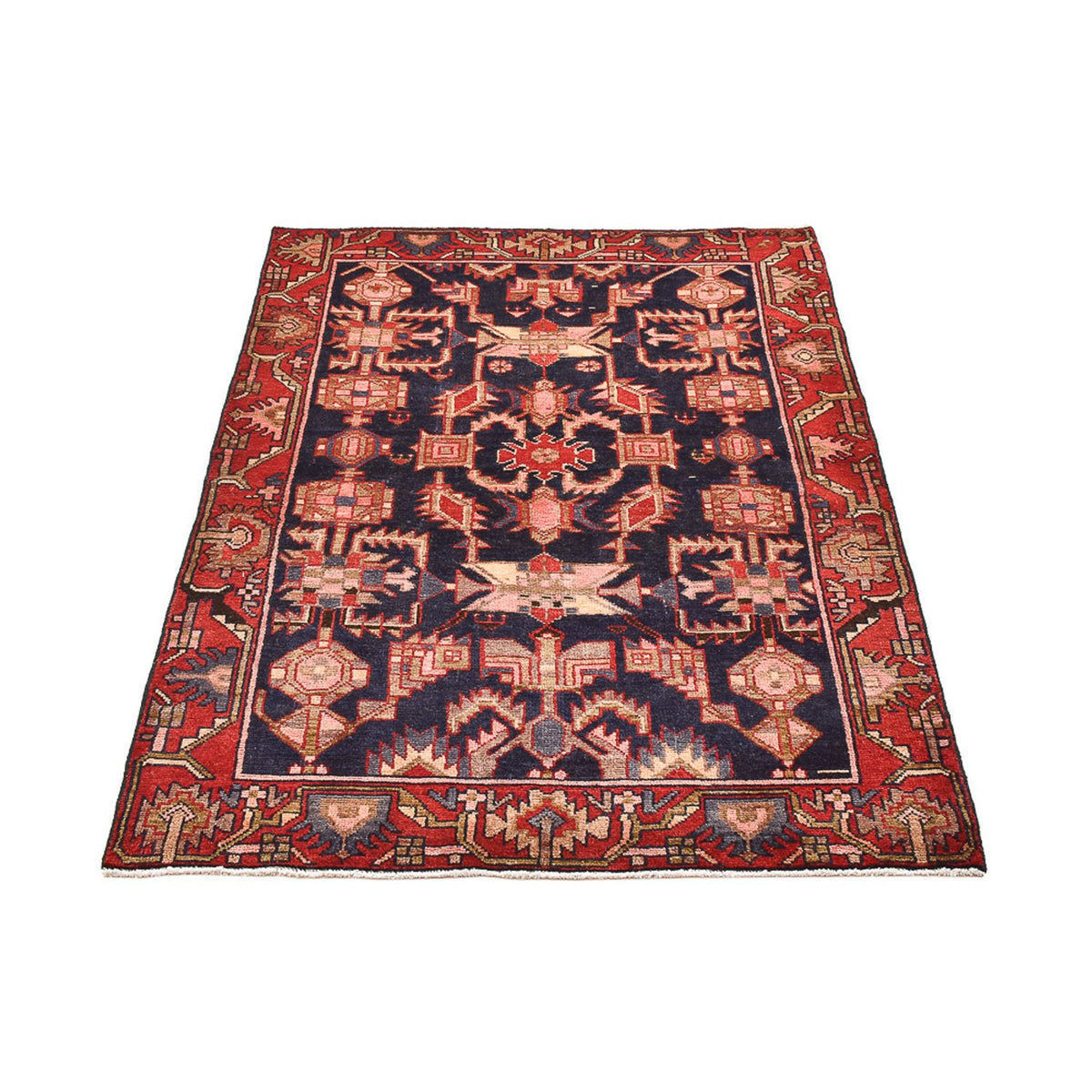 Tapis persan - Nomadic - 158 x 110 cm - bleu foncé