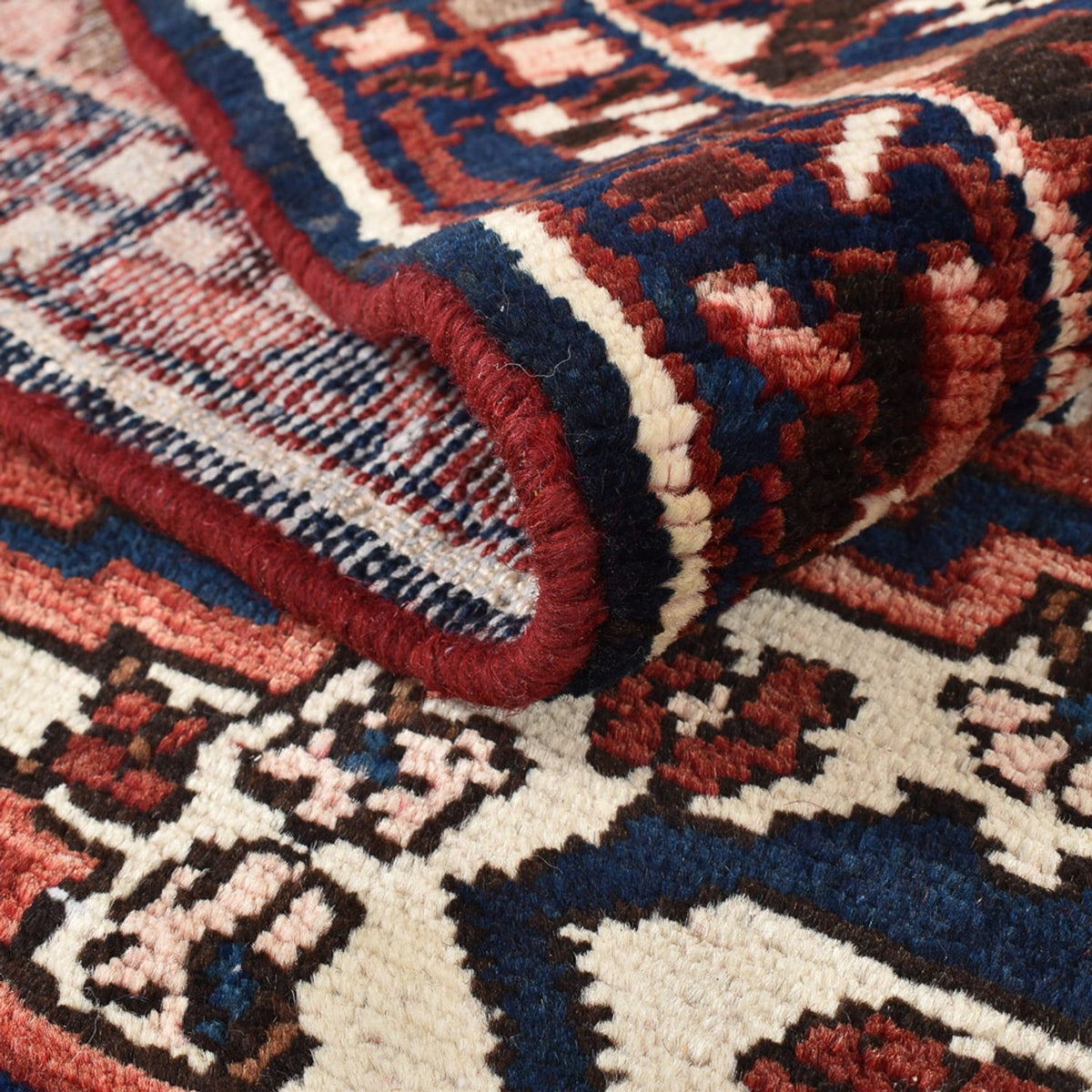 Tapis persan - Nomadic originale  - 369 x 312 cm - rouge foncé