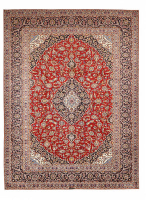 Tapis persan - Keshan - 395 x 296 cm - rouge